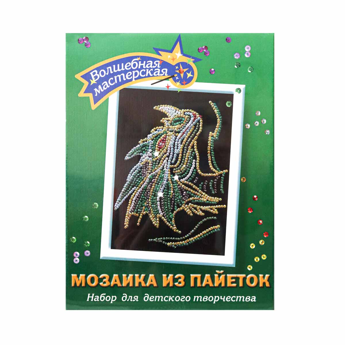 013 Мозаика из пайеток "Дракон" 27 х 36 (уп. 1 шт) 013 Мозаика из пайеток "Дракон" 27 х 36 (уп. 1 шт)