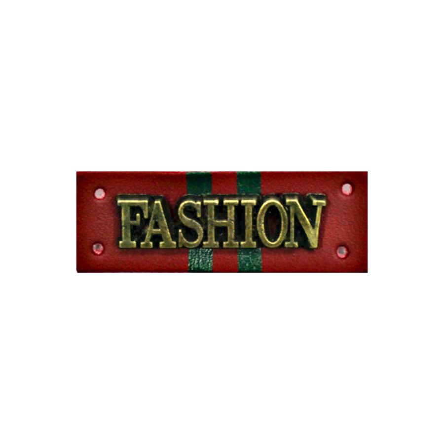 Лейбл пришивной с метал. вставками (уп 10 шт) FASHION Лейбл пришивной с метал. вставками (уп 10 шт) FASHION
