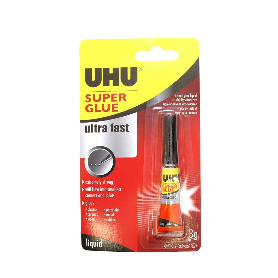 Клей UHU SUPER&GLUE универсальный 3 гр. арт. 39445 (уп. 1 шт.) Клей UHU SUPER&GLUE универсальный 3 гр. арт. 39445 (уп. 1 шт.)