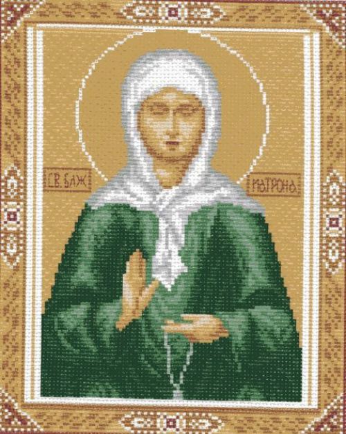 Рисунок на канве арт. 722-1 (28/37) "Св. Матрона" Рисунок на канве арт. 722-1 (28/37) "Св. Матрона"