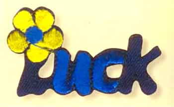 Термоаппликация детская большая 6,0х3,50 (уп. 12 шт.) "Luck" Термоаппликация детская большая 6,0х3,50 (уп. 12 шт.) "Luck"
