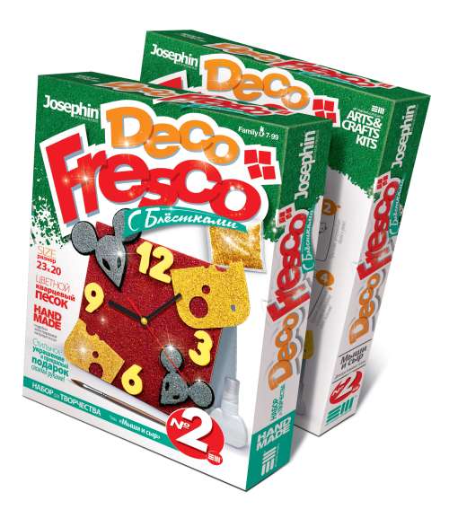 407072 Decofresko часы Мыши - набор для рукоделия 407072 Decofresko часы Мыши - набор для рукоделия