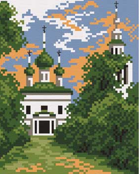 Рисунок на канве арт. 482 (16/20) "Дорога к храму" Рисунок на канве арт. 482 (16/20) "Дорога к храму"