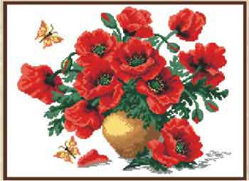 Рисунок на канве арт. 523 (37/49) "Маки" Рисунок на канве арт. 523 (37/49) "Маки"
