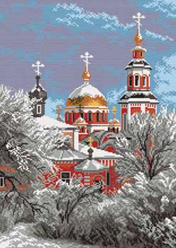 Рисунок на канве арт. 653 (37/49) "Зимний храм" Рисунок на канве арт. 653 (37/49) "Зимний храм"
