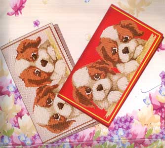 Набор для рукоделия* "Кошелек короткий" (EL) арт.2 красный "Собачки" Набор для рукоделия* "Кошелек короткий" (EL) арт.2 красный "Собачки"