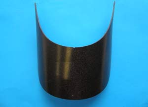Козырек* гнутый (уп. 50 шт.) 75/190/70 мм чёрный Козырек* гнутый (уп. 50 шт.) 75/190/70 мм чёрный