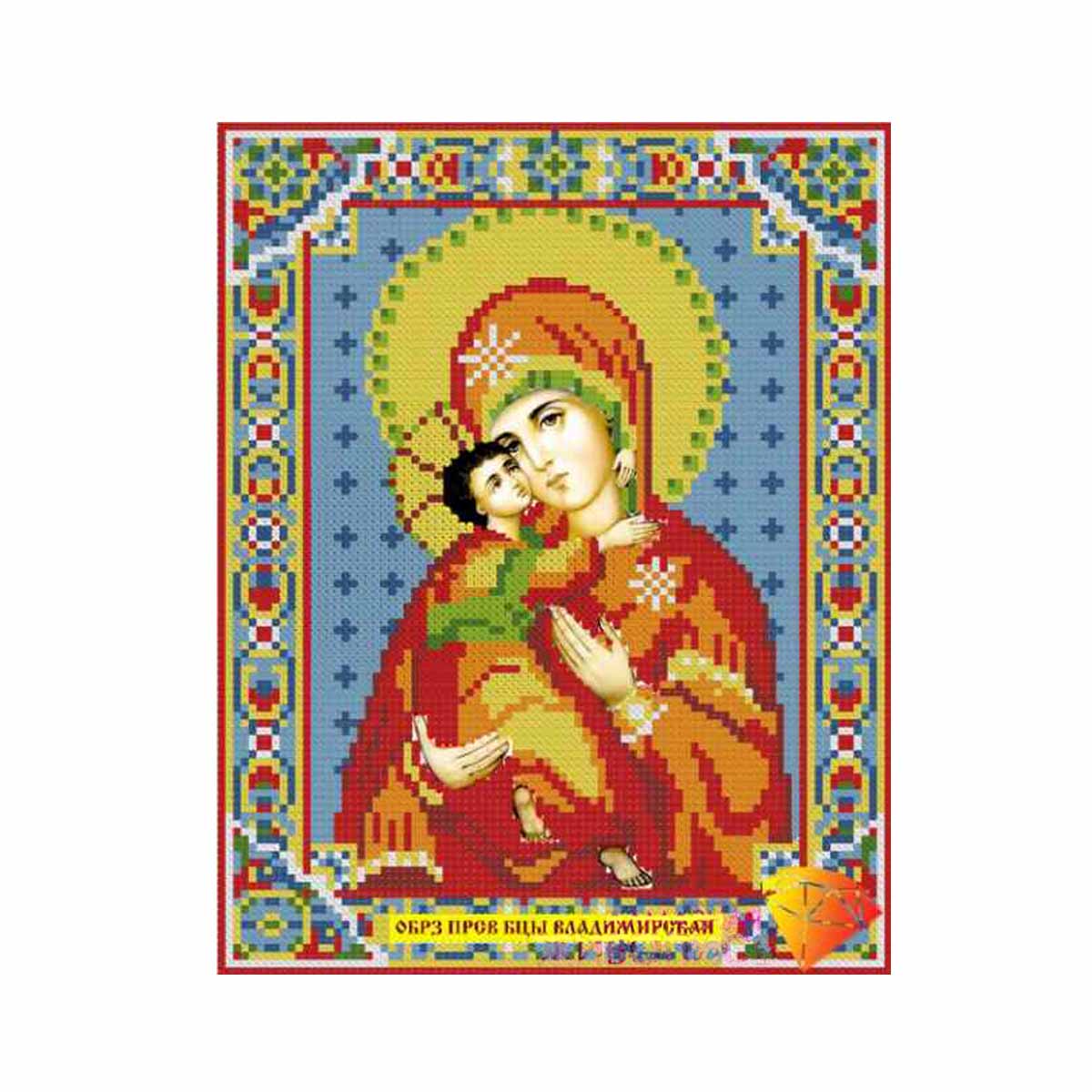 Картина из страз " Икона Владим. Богородица" арт. АЖ-2007 (22 х 28) уп. 1 шт. Картина из страз " Икона Владим. Богородица" арт. АЖ-2007 (22 х 28) уп. 1 шт.