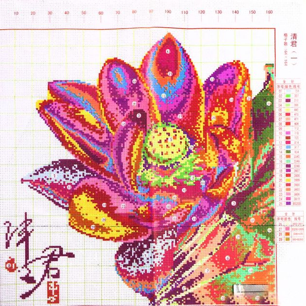 Канва* с рисунком 50 x 50 см арт.8185 "Лотос" - РАСПРОДАЖА Канва* с рисунком 50 x 50 см арт.8185 "Лотос" - РАСПРОДАЖА