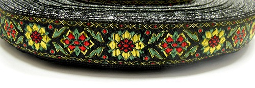 Лента отделочн. жаккард. арт. 1852 рис. 8752 шир. 22 м черно/желтый (уп. 50 м) Лента отделочн. жаккард. арт. 1852 рис. 8752 шир. 22 м черно/желтый (уп. 50 м)