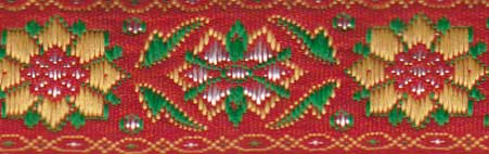 Лента отделочн. жаккард. арт. 1852 рис. 6824 красно/зеленый (уп. 50 м) Лента отделочн. жаккард. арт. 1852 рис. 6824 красно/зеленый (уп. 50 м)