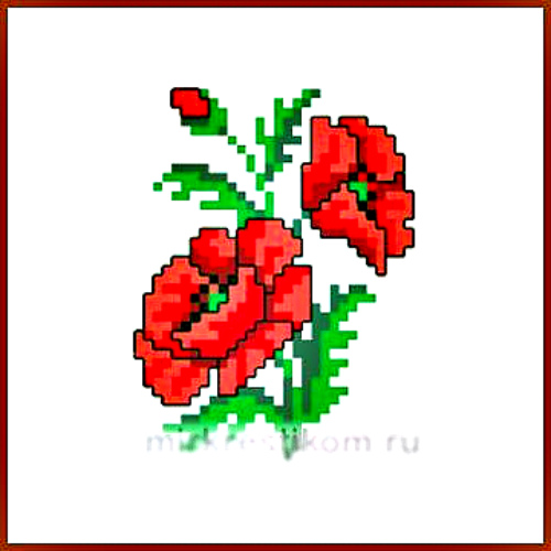 Рисунок на канве с мулине арт. М-8033 Маки 16х20 (упак. 1 шт.) Рисунок на канве с мулине арт. М-8033 Маки 16х20 (упак. 1 шт.)