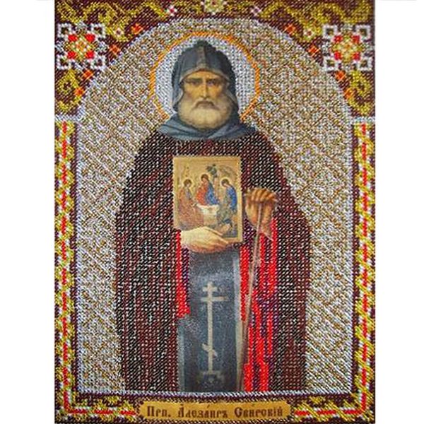 Набор для вышивания бисером С 9104 Св. Александр Свирский (бисер Чехия) 18 х 26 см Набор для вышивания бисером С 9104 Св. Александр Свирский (бисер Чехия) 18 х 26 см
