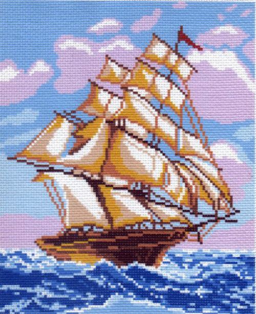 Рисунок на канве арт. 271-1 (28/37) "На всех парусах" Рисунок на канве арт. 271-1 (28/37) "На всех парусах"