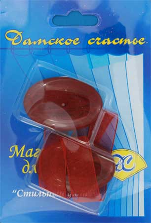 Магнит декор. для штор с лентой * "Овальный" PA 011 №10 бордо (уп. 2 шт.) Магнит декор. для штор с лентой * "Овальный" PA 011 №10 бордо (уп. 2 шт.)