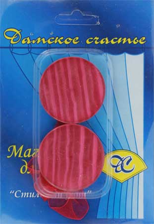 Магнит декор. для штор с лентой * "Круглый" малиновый (уп. 2 шт.) Магнит декор. для штор с лентой * "Круглый" малиновый (уп. 2 шт.)