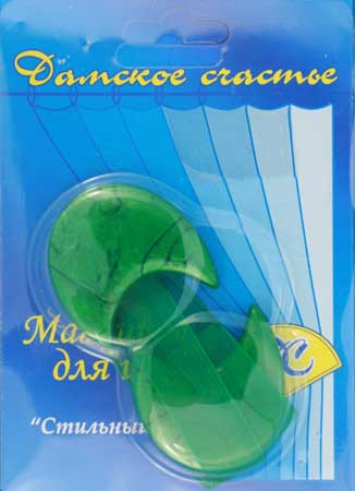 Магнит декор. для штор с лентой * "Луна" PA 039 №16 зеленый (уп. 2 шт.) Магнит декор. для штор с лентой * "Луна" PA 039 №16 зеленый (уп. 2 шт.)