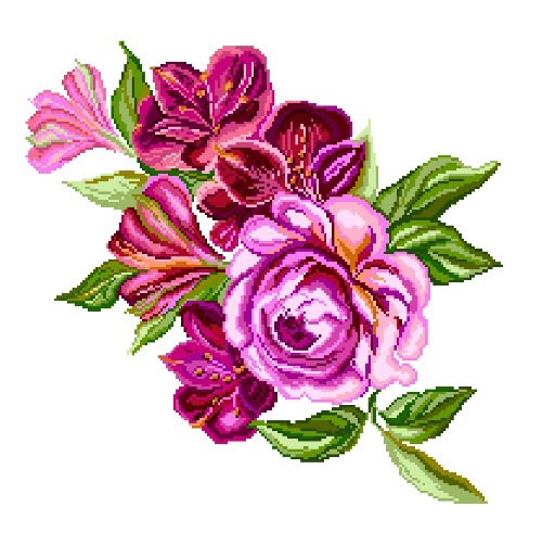 Рисунок на канве арт. 1893 (41/41) "Цветочная симфония" Рисунок на канве арт. 1893 (41/41) "Цветочная симфония"