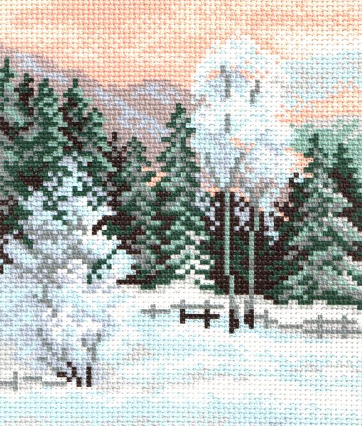 Рисунок на канве арт. 798-1 (16/20) "Зимняя пора" Рисунок на канве арт. 798-1 (16/20) "Зимняя пора"