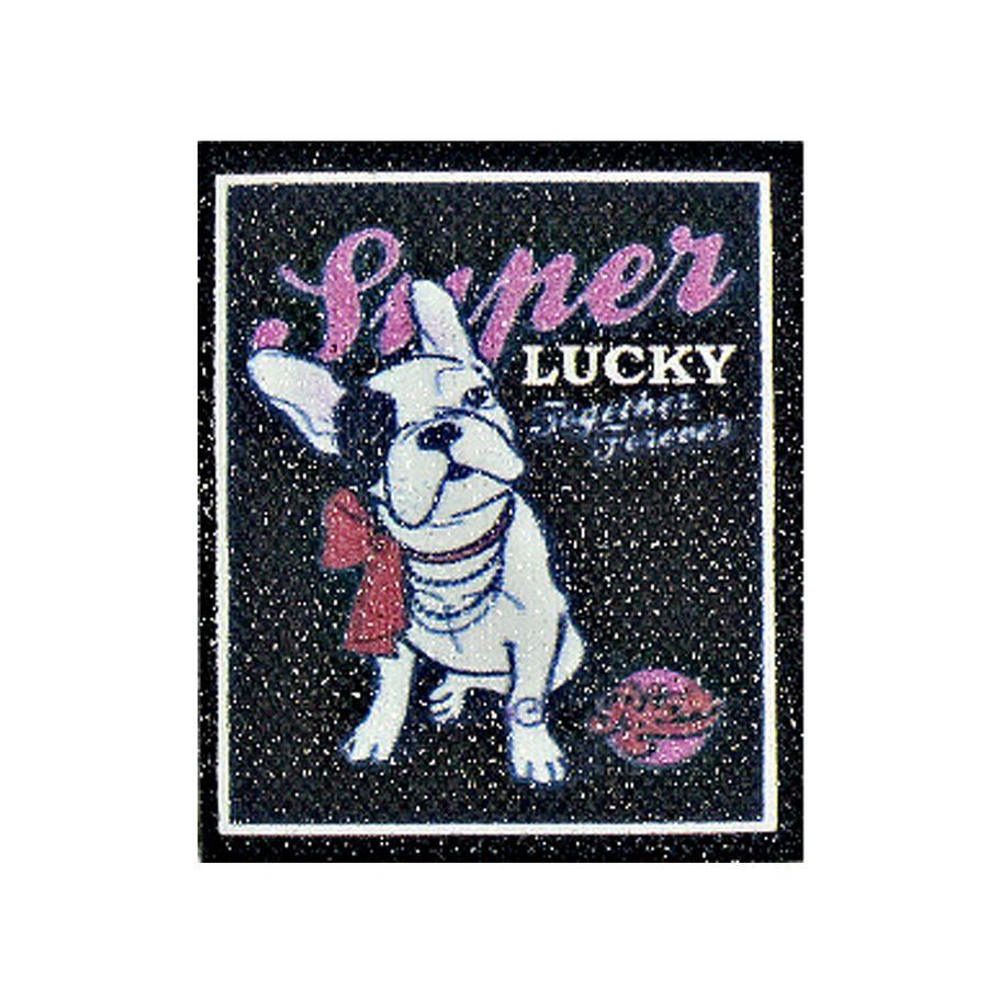 Лейбл пришивной арт. 45 (уп 10шт) 45х55 мм Super LUCKY с эффектом песка Лейбл пришивной арт. 45 (уп 10шт) 45х55 мм Super LUCKY с эффектом песка