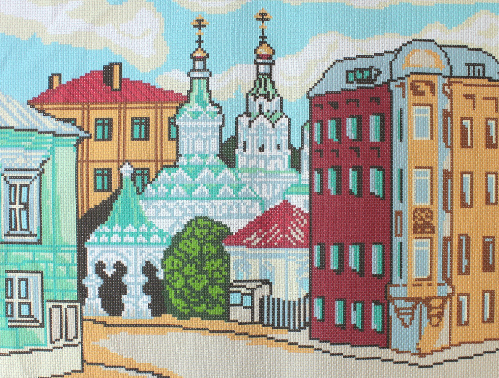 Рисунок на канве арт. 289 (33/45) "Церковь"-------- Рисунок на канве арт. 289 (33/45) "Церковь"--------