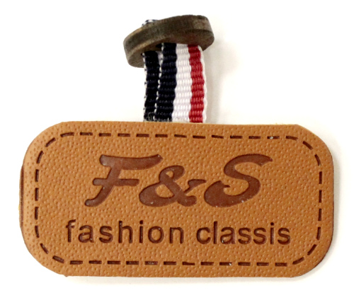 Лейбл пришивной (уп.10шт) 20*40 мм с декор. петелькой F&S fashion Лейбл пришивной (уп.10шт) 20*40 мм с декор. петелькой F&S fashion