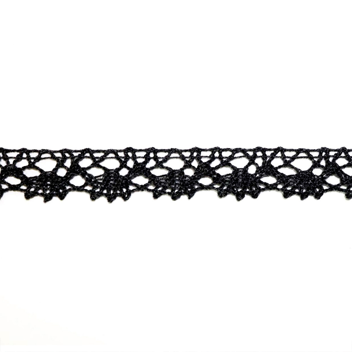 Кружево отеч. арт. 3749 шир. 16-20 мм, рис. 1501016 № 365 ДС чёрный (уп. 25 м)