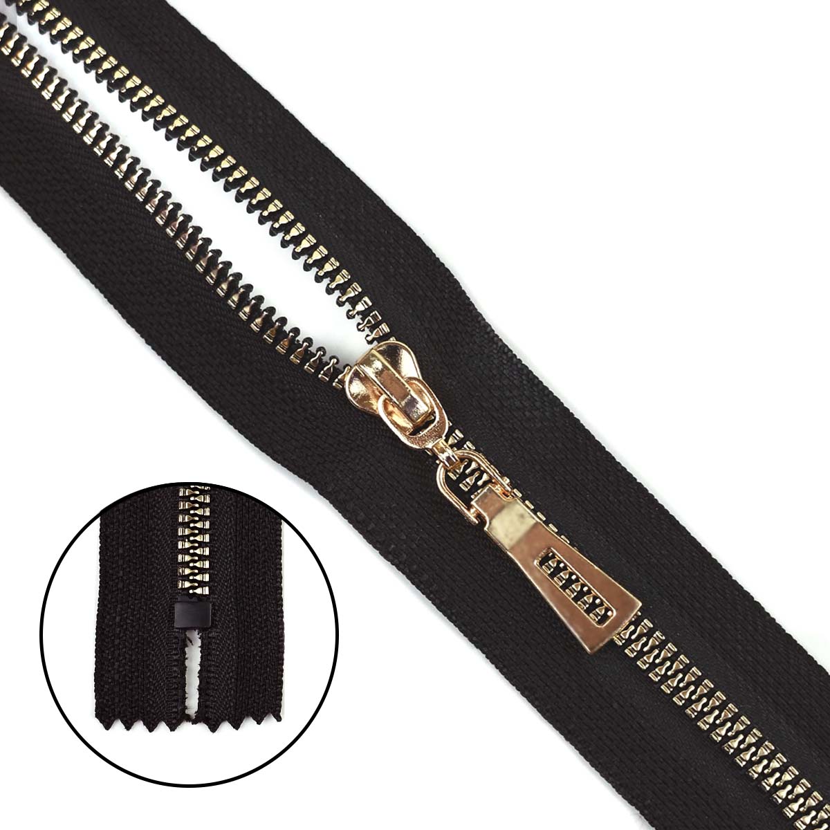 Молния трактор декоративный тип 5 н/р 20 см звено золото