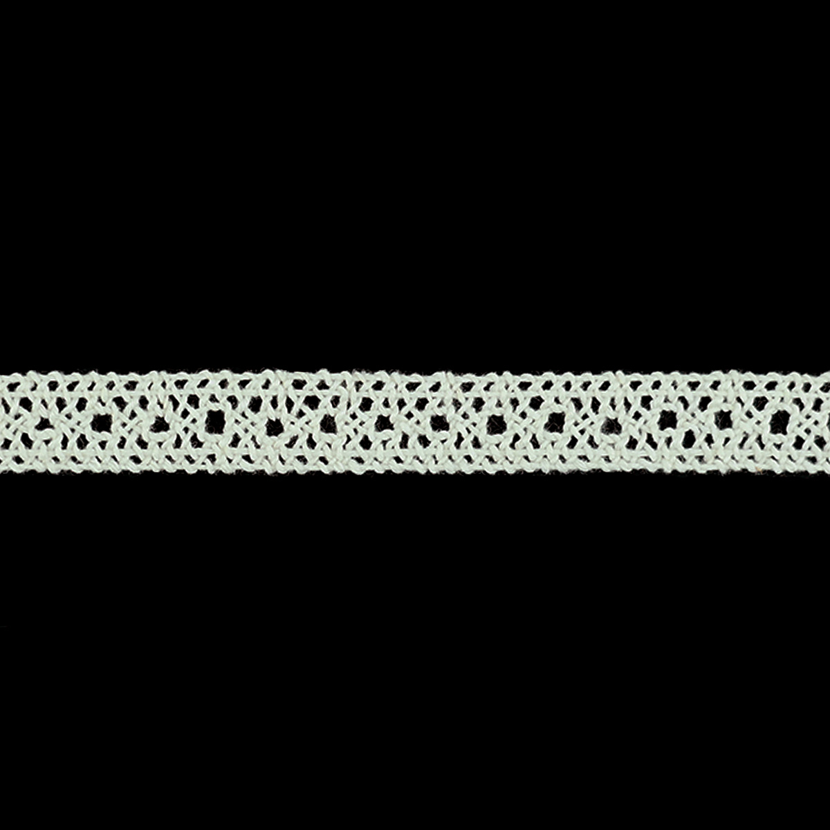 Кружево отеч. арт. 3749 шир. 13 мм, рис. 1201109 № 036 ДС молочный (уп. 25 м)