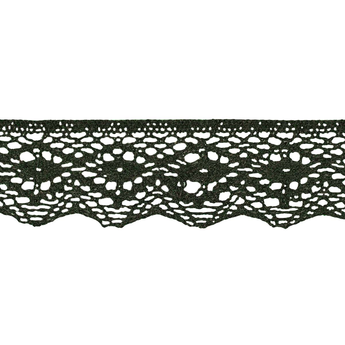 Кружево отеч. арт. 3749 шир. 45-50 мм, рис. 4201081 № 061 ДС хаки (уп. 25 м)