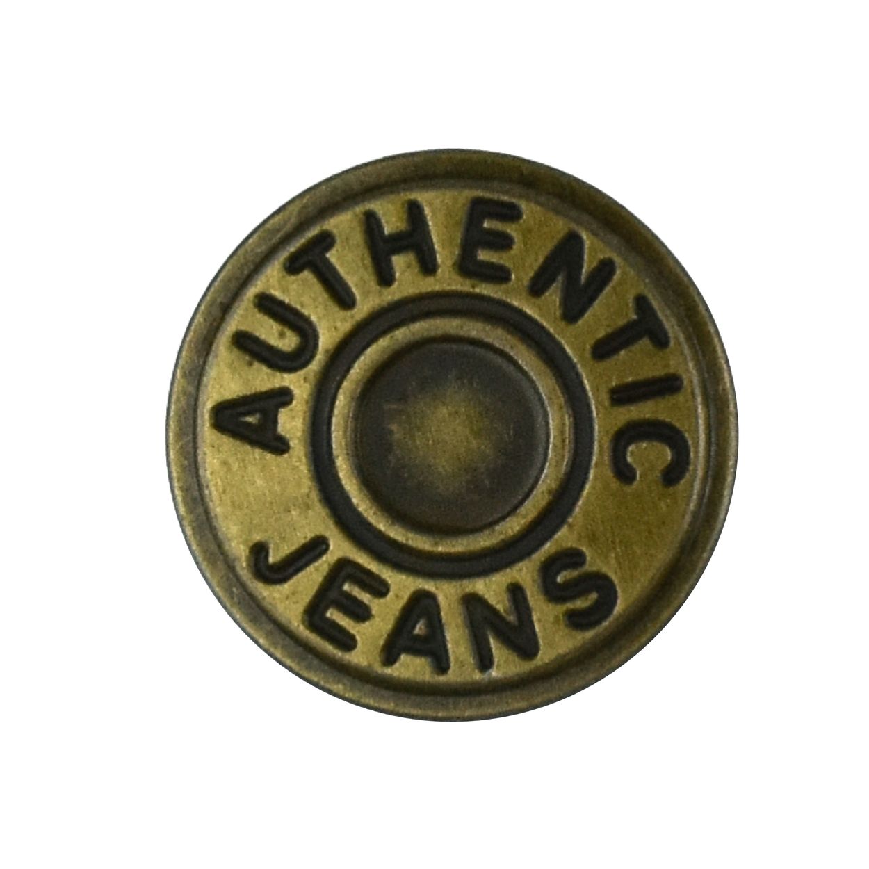 Кнопки - пуговицы джинсовые (уп 100 шт.) диам. 17 мм латунь AUTENTIC JEANS