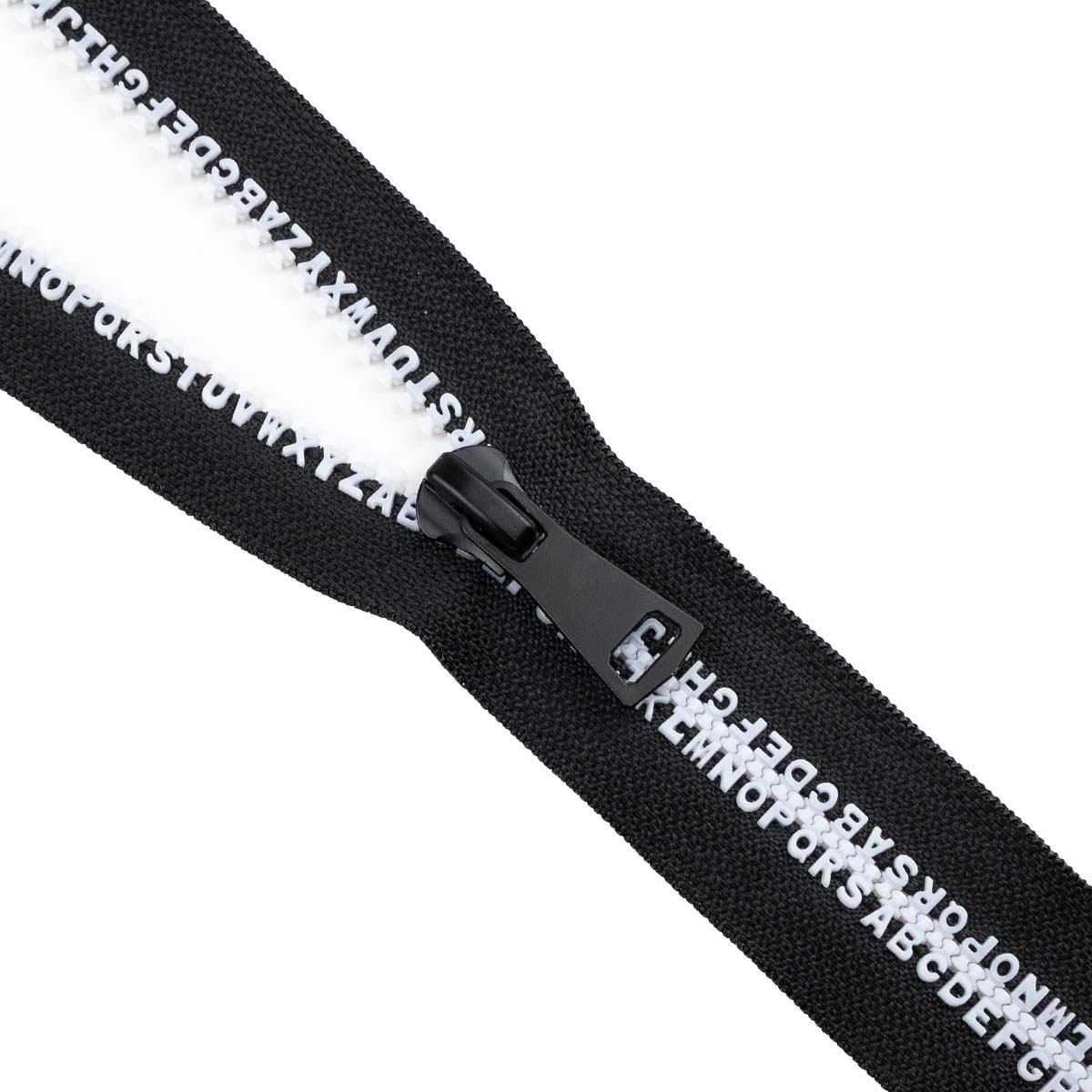 Комплект молний трактор тип 8 звено-алфавит белый  (20 см н/р - 2 шт, 80 см - 1 шт)