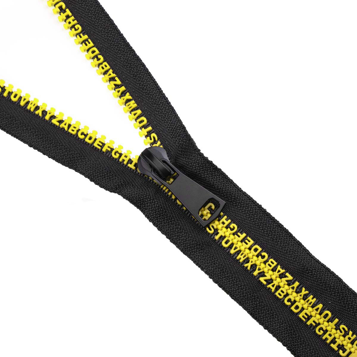 Комплект молний трактор тип 8 звено-алфавит желтый  (20 см н/р - 2 шт, 80 см - 1 шт)