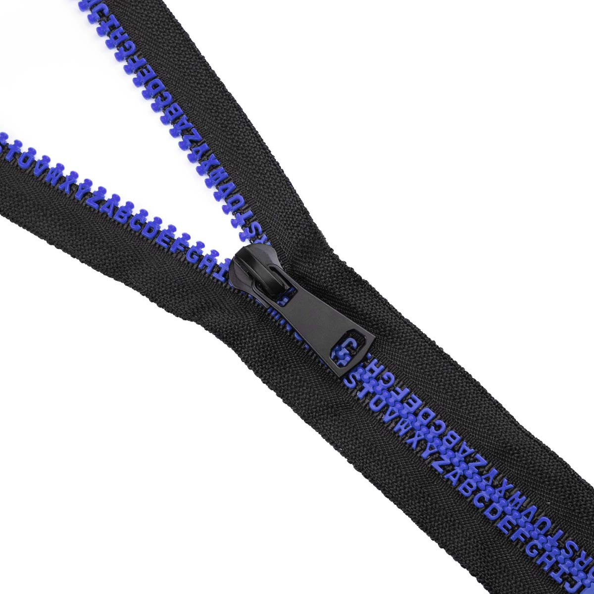 Комплект молний трактор тип 8 звено-алфавит синий  (20 см н/р - 2 шт, 80 см - 1 шт)