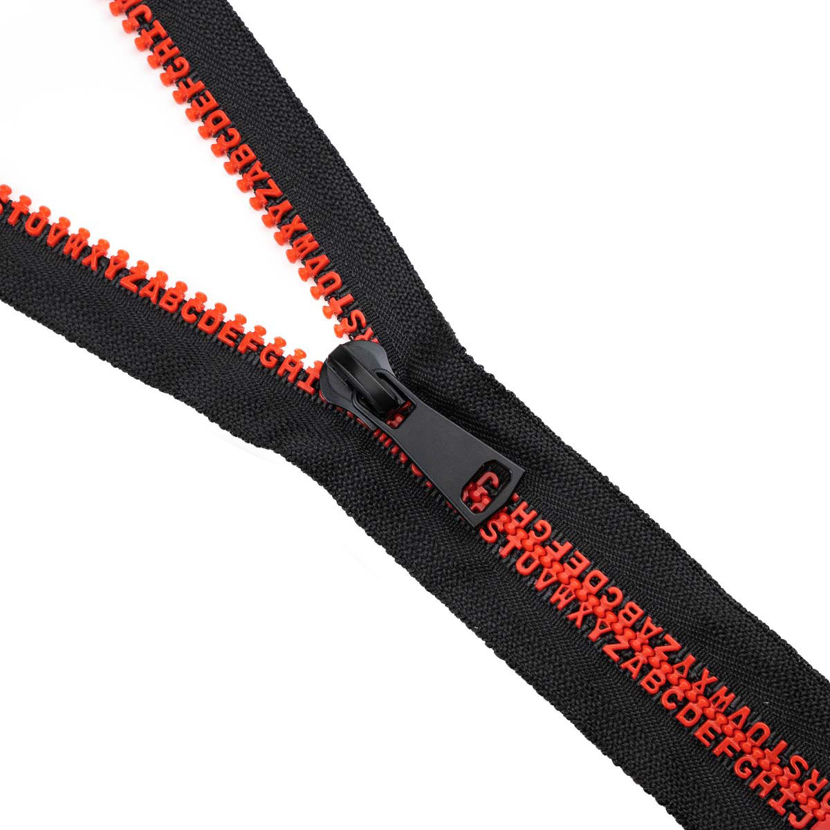 Комплект молний трактор тип 8 звено-алфавит красный  (20 см н/р - 2 шт, 80 см - 1 шт)