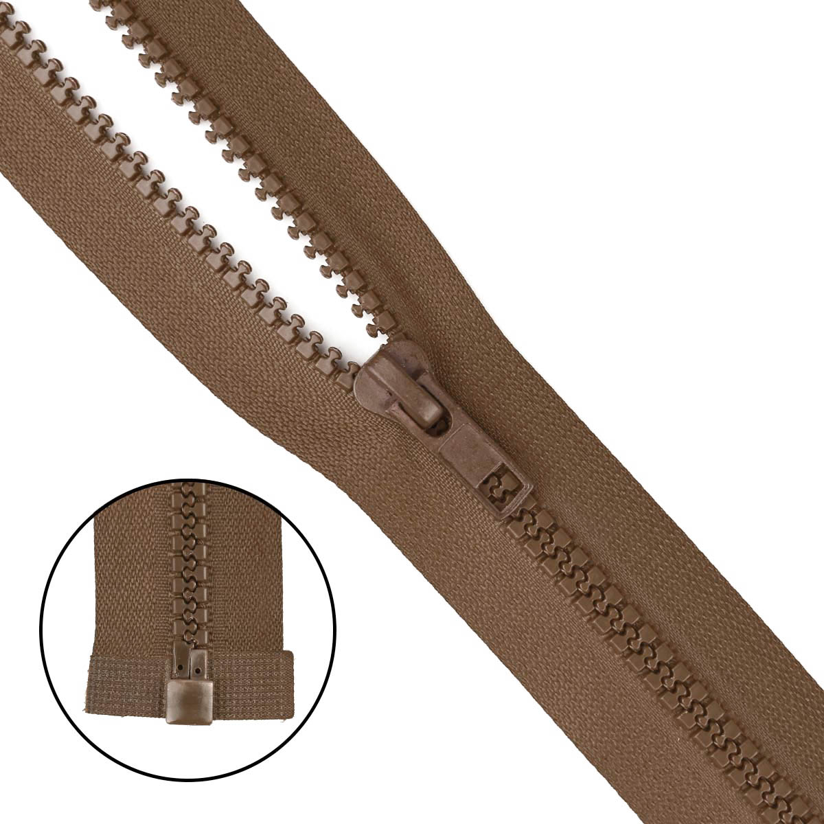 Молния "трактор" тип-5 1замок 90 см № 050 ДС коричневый