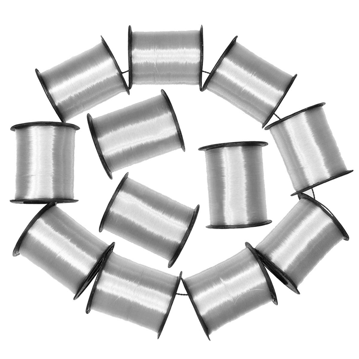 Мононить (уп. 12 шт) 200 ярд диам. 0,15 мм белый