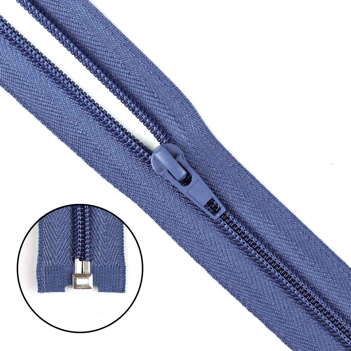 Молния тип 5 &quot;спираль&quot; 50 см № 160 ДС индиго