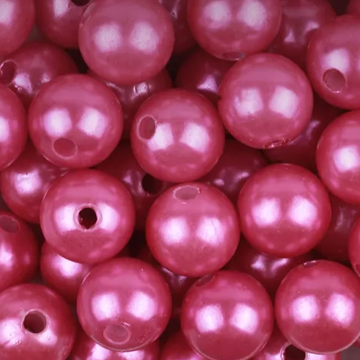 Бусины под жемчуг (уп. 250 г +/- 279 шт.) диам. 12 мм (26) розовый