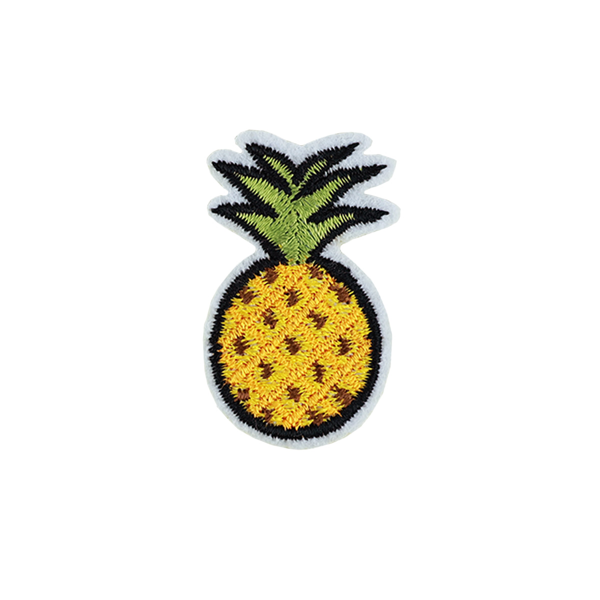 Термоаппликация (уп.10шт) арт. 40166-R0114 45х25 мм "Ананас"