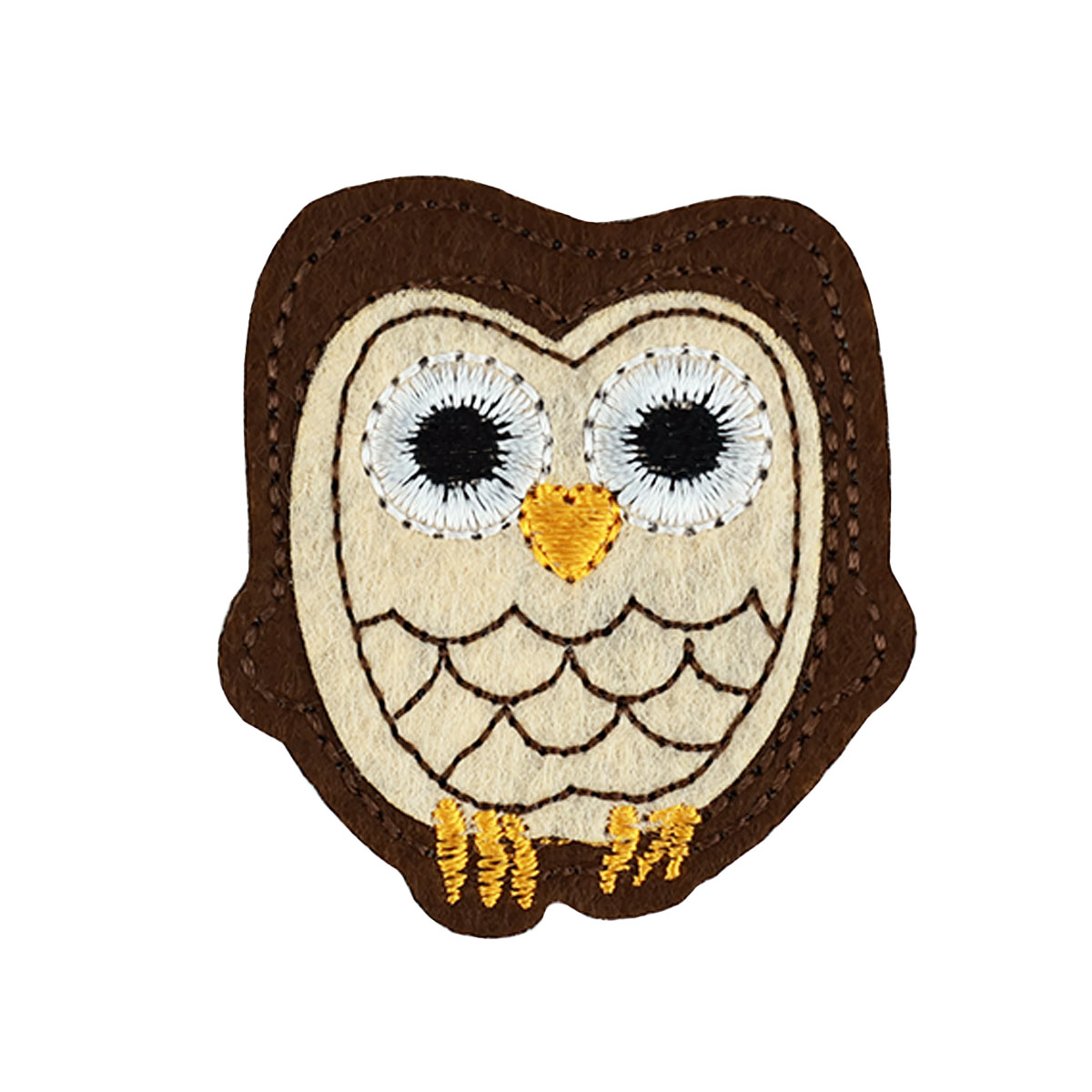 Термоаппликация (уп.10шт) арт. 40166-R1603 45х50 мм "Сова"