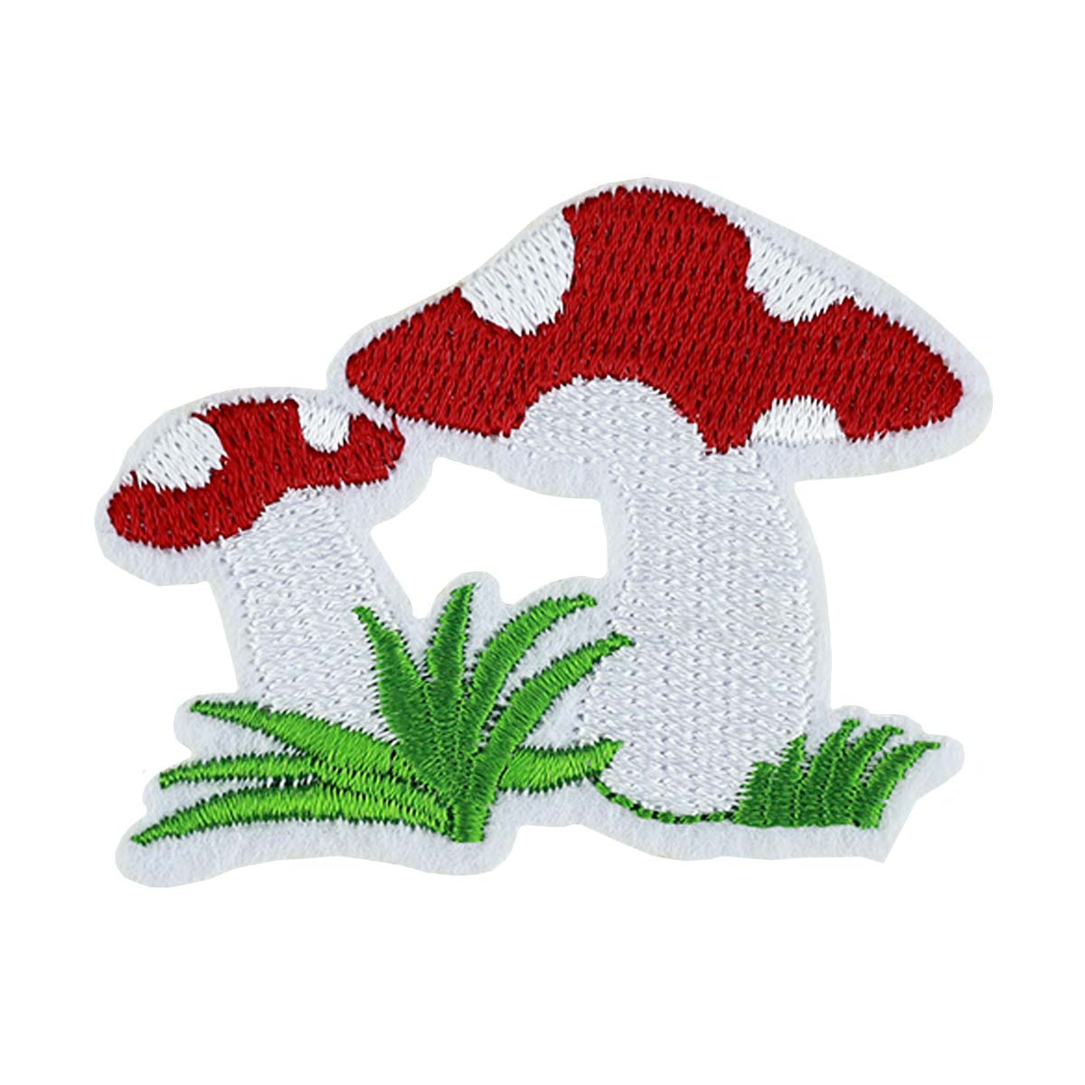 Термоаппликация (уп.10шт) арт. 40166-R2230 65х50 мм "Мухоморы"