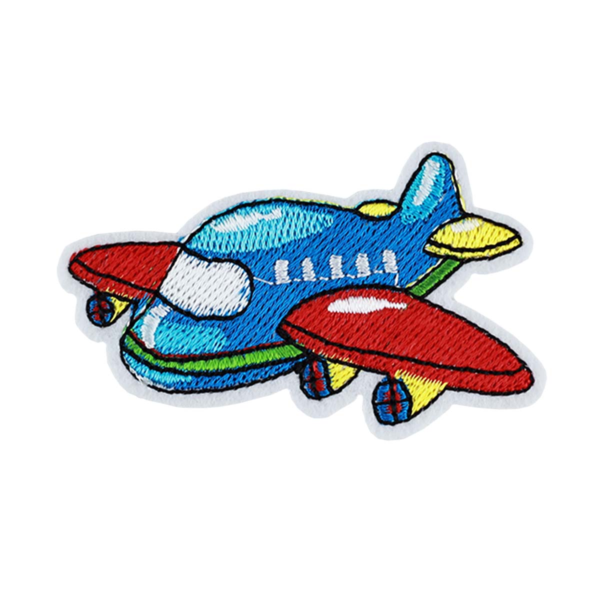 Термоаппликация (уп.10шт) арт. 40166-R2843 55х43 мм "Самолет"