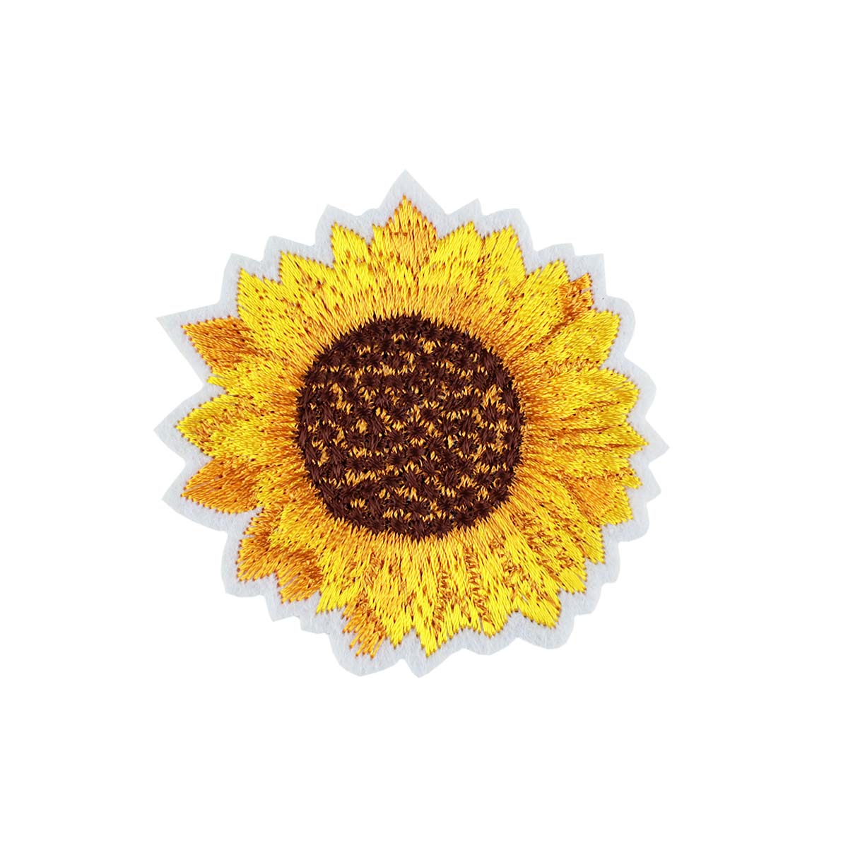 Термоаппликация (уп.10шт) арт. 40166 Н0782 60х60 мм "Подсолнух"