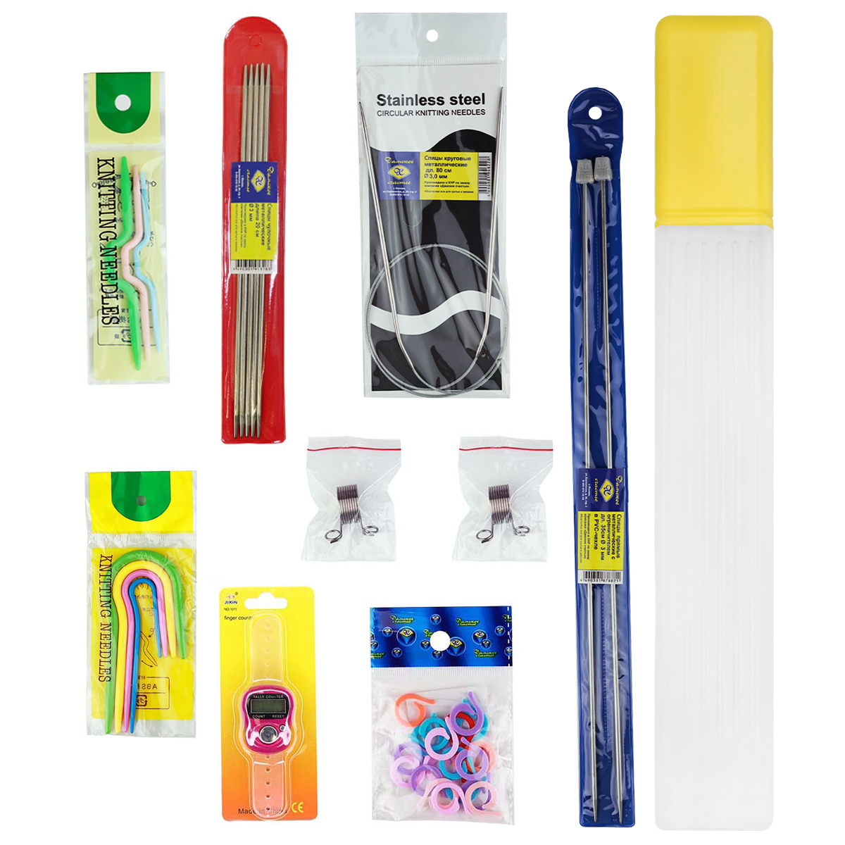 Набор спиц для вязания металлические