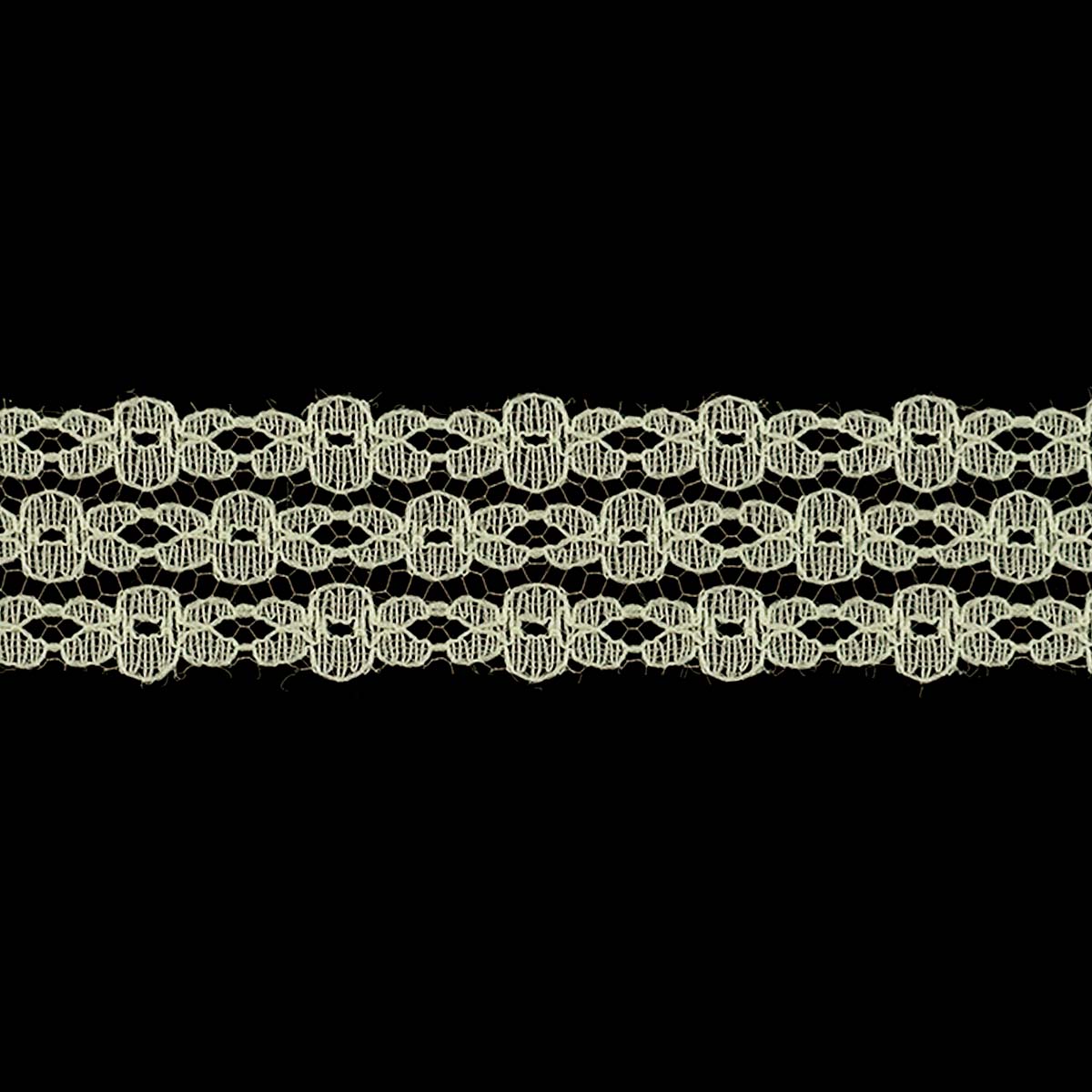 Кружево * арт.100-3 ш.25 мм (уп.50ярд) молочный