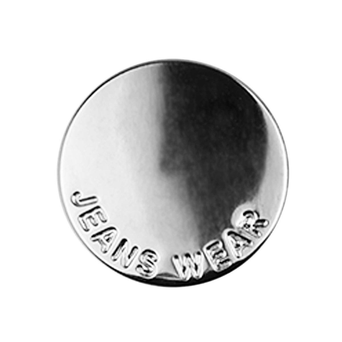 Кнопки - пуговицы джинсовые (уп 100 шт.) диам. 17 мм никель &quot;Jeans Wear&quot; внизу кнопки
