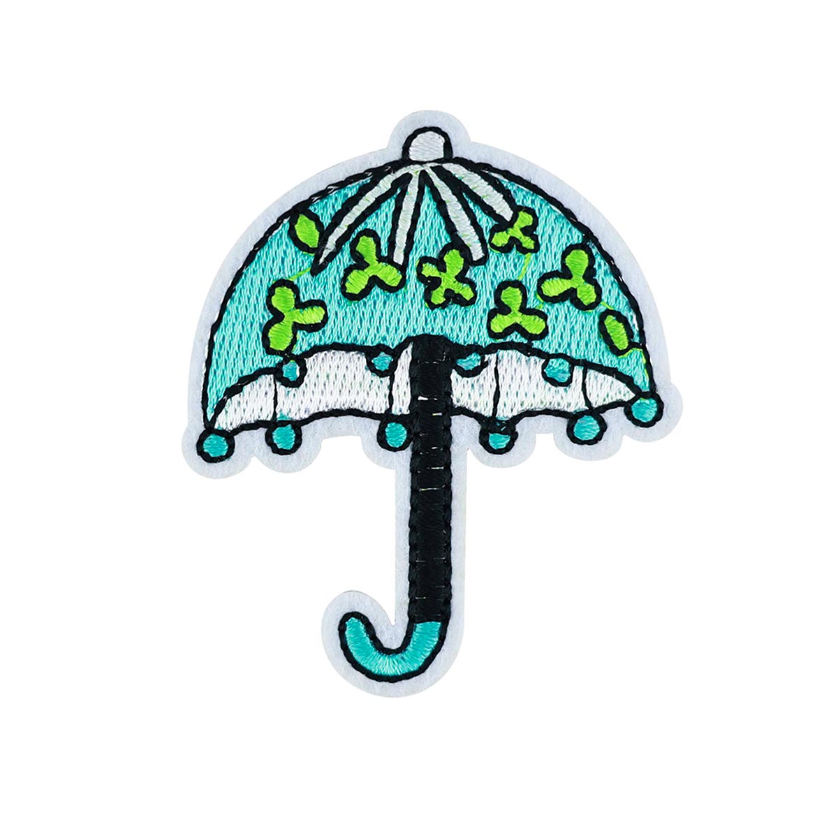 Термоаппликация (уп.10шт) арт. 40166-R1976 52х61 мм "Зонтик"