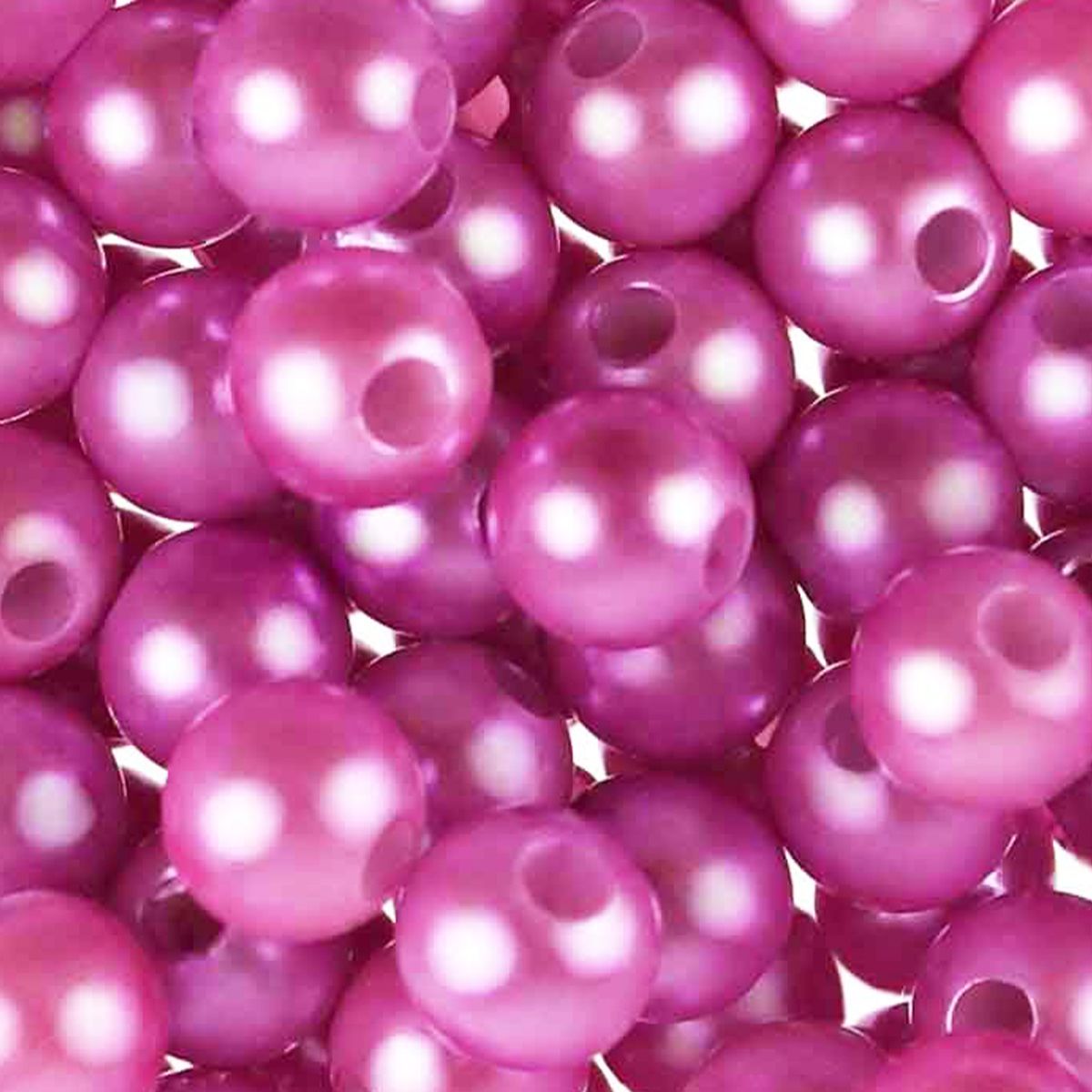 Бусины под жемчуг (уп. 250 г +/- 472 шт.) диам. 10 мм оттенок сиреневого