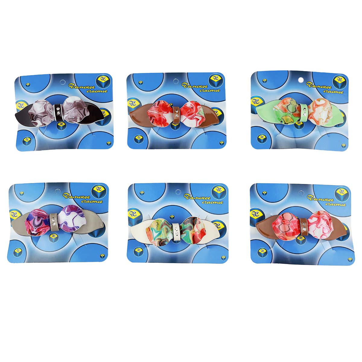 Заколка-автомат ДС 2504 № 6115 ( уп. 6 шт.)